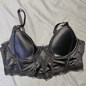 Censored Elegant Black Lace Bra 38D